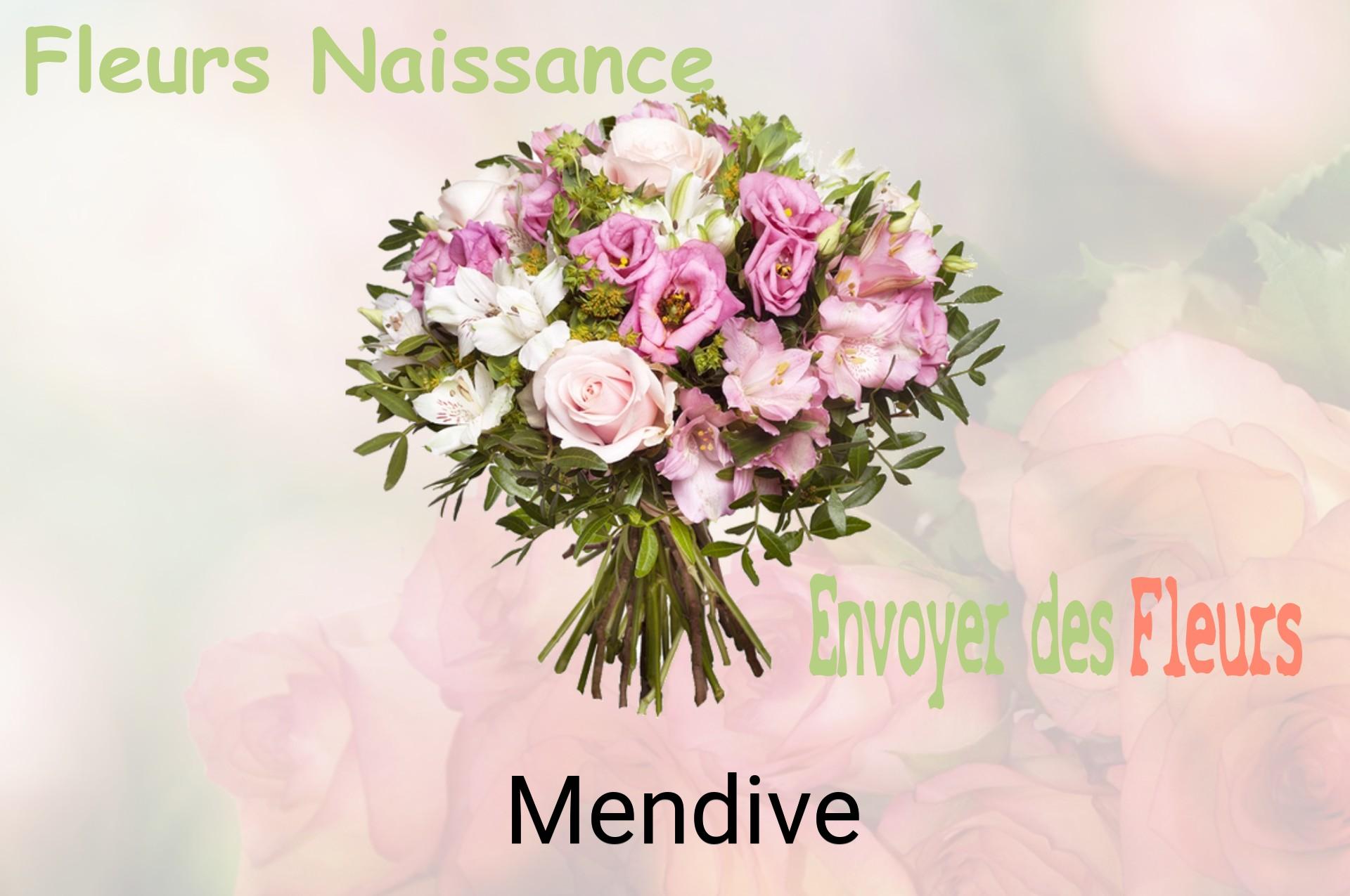 Bouquet de fleurs de naissance livré à Mendive